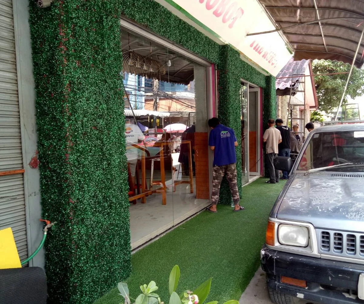 หญ้าเทียมกับการตกแต่งร้านค้าให้ดึงดูดลูกค้า