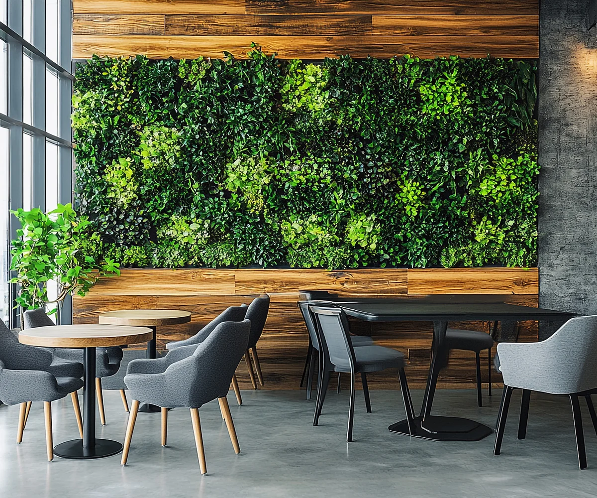 หญ้าเทียมกับการออกแบบสวนแนวตั้ง (Vertical Garden)